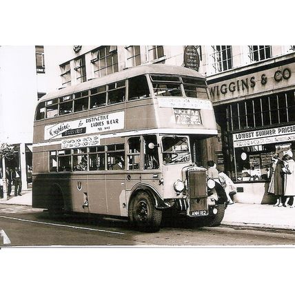 Black & White Photograph of Northampton Corporation Transport - ANH 182