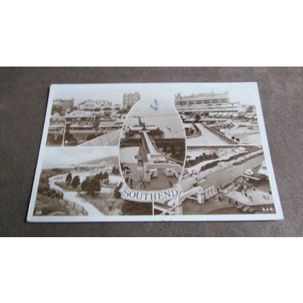 1933 fr real photo Postcard - Views / Multiview Southend On Sea - Essex