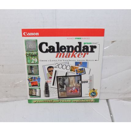 Canon Greenstreet Software Premium Calendar Maker CD Win 95 98