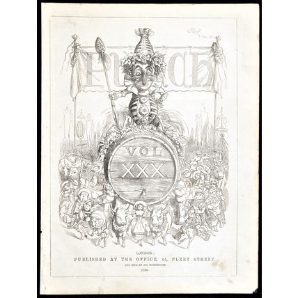VOLUME XXX 1856 PUNCH CARTOON PAGE