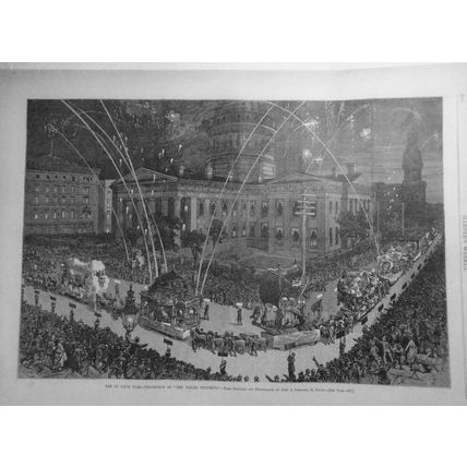 Procession of the "Veiled Prophets", The St. Louis Fair - Harper's Weekly, 1880