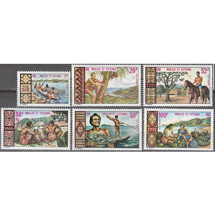 Wallis & Futuna 1969 Michel 220 - 225 Neuf ** Cote (2005) 48.00 € Aspects îles