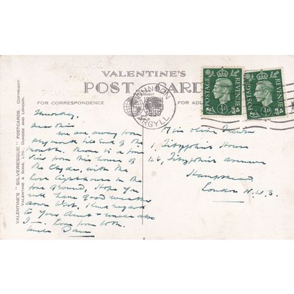 B713 KIRN FROM THE GOLF COURSE . PRINTED POSTCARD