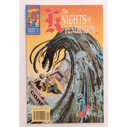 Knights of Pendragon #1 2 3 (3 comic run) 1990 Marvel 9.0 VF/NM to 9.2 NM- (est)