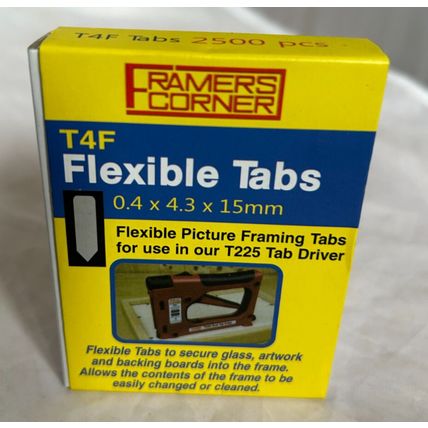Framers Corner T4F Flexible Picture Framing Tabs For T225 Dual Driver