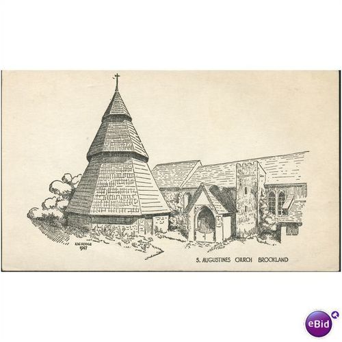 GB Postcard - St. Augustines Church, Brookland, Kent