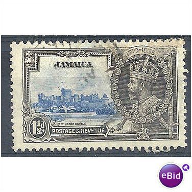 Jamaica 1935 SG115 1 1/2d Ultramarine & Grey-Black Silver Jubilee Fine Used .