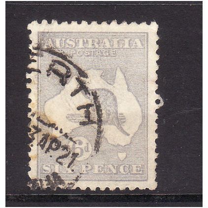 AUSTRALIA 1918 SG 38b 6d DULL BLUE FINE USED