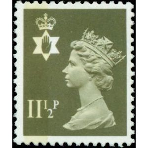 Great Britain Northern Ireland 11½p Drab 1LB Unmounted Mint NHM SG NI34 Stamp