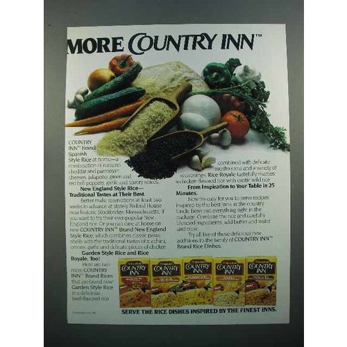 1986 Uncle Ben's Country Inn Rice Ad