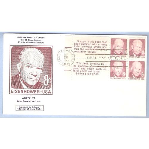 AZ Casa Grande First Day Cover / Commemorative Cover Eisenhower~18