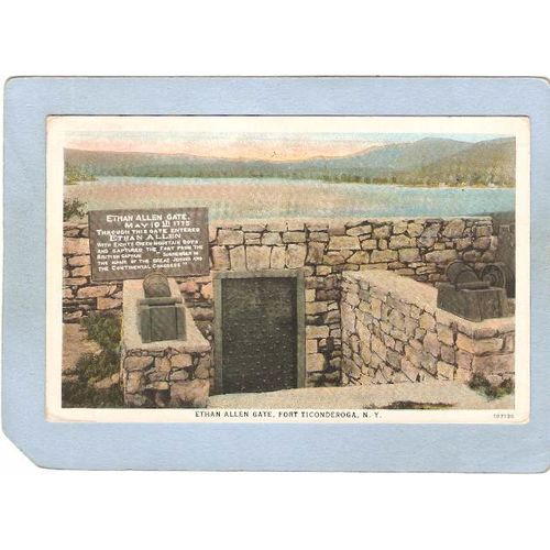 New York Fort Ticonderoga Ethan Allen Gate ny_box5~1598
