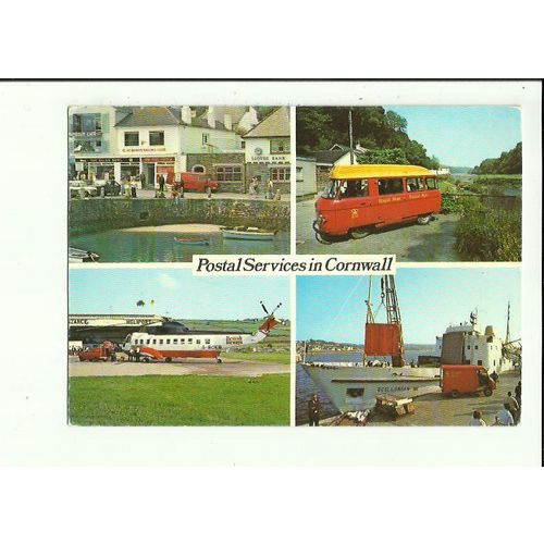 Cornwall POSTAL SERVICES Postcard by Post Office (SWPR7)