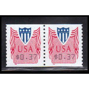 CVP33 37c Shield Very Fine MNH Pair PA5053