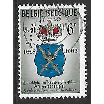 BELGIUM 1963 ANNIV KNIGHTS OF ST MICHAEL 6F ARMS OF THE GUILD SG1850 FINE USED