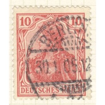 Germany 1902 - SG85a - 10pf red -"Germania" - used 8