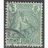 Guinée 1904 Michel 21 O Cote (2001) 1.80 € Berger de tribu Fula Cachet rond
