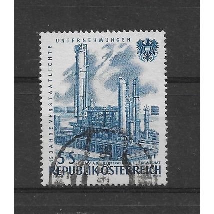 Austria.SG1374 5s Oil Refinery,Schwechat.Fine Used.Aug22a