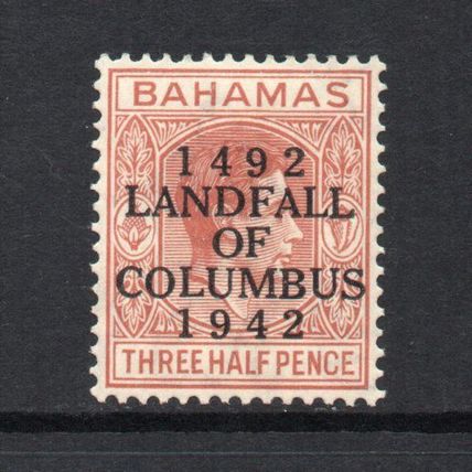 Bahamas - 1942 - 1½d Red-Brown (sg164) Mint Hinged