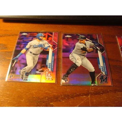 2020 Topps Chrome, 6-Cards, Pink Refractors, w/Rc's, RIOS/CEASE, ++