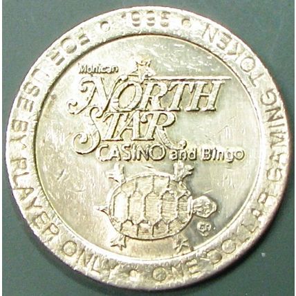 North Star. $1 Casino Token. Bowler, WI. 16A.