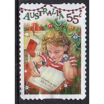 Australia 2010 Christmas - Dear Santa - Foiled/Embellished 55c s/a Used