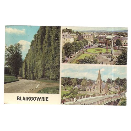 BLAIRGOWRIE, SCOTLAND used postcard 1973 =