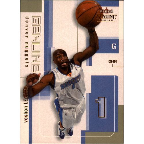 2001-02 Fleer Genuine Insider Basketball Voshon Lenard