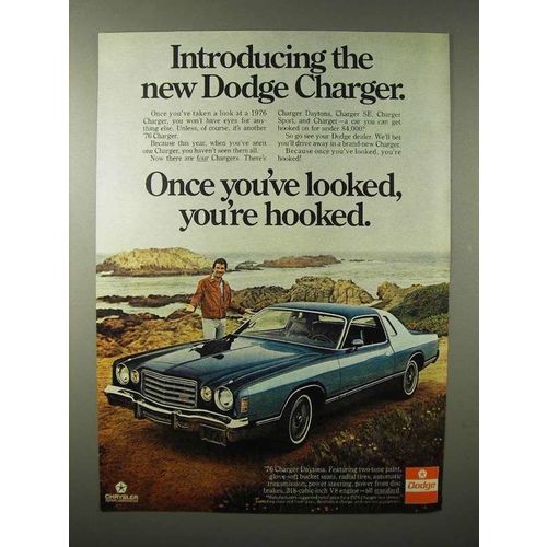 1976 Dodge Charger Daytona Car Ad - Introducing