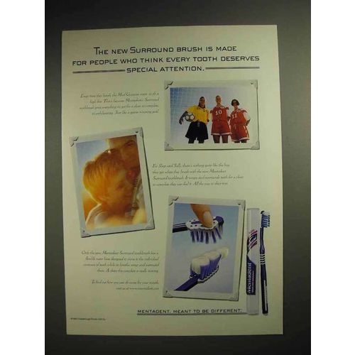 2000 Mentadent Toothbrush Ad - New Surround Brush