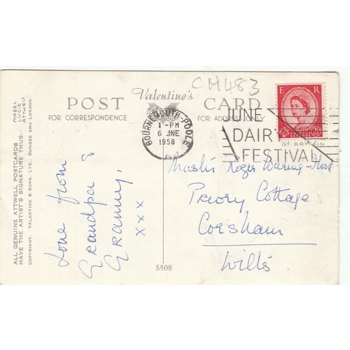 Mabel Lucie Atwell If We Love Everyone ..... Postcard (CH483)
