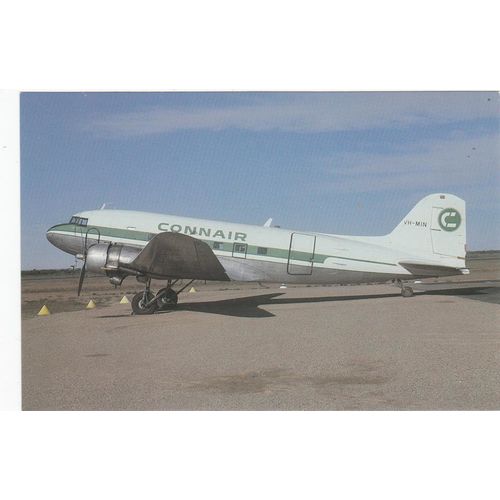 Connair Douglas DC3 Civil Aviation Postcard (A13060)