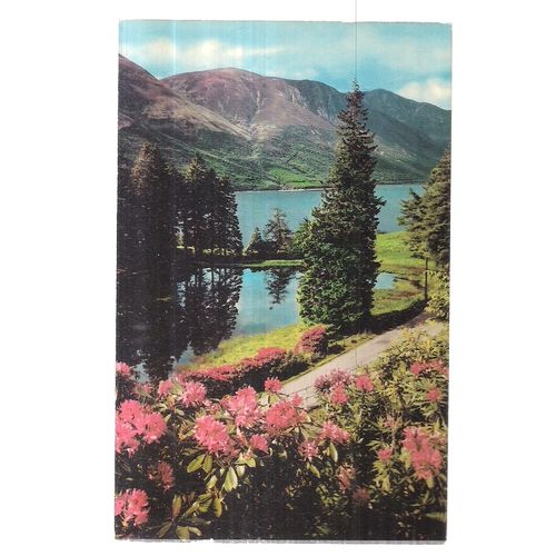 LOCH LOCHY, INVERNESS-SHIRE, SCOTLAND used vintage postcard 1977 postmark =