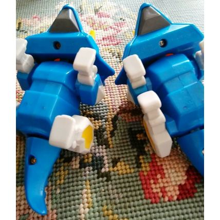 McDonalds Happy Meal, Toy Triceratops, Blue, Two