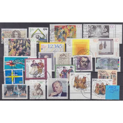 GERMANY BUND [1993] Jahr ex ( O/used ) [01] reichhaltig, sehr sauber