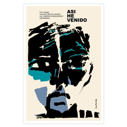 Spanish movie Poster 4 film Asi he VENIDO.Modern art.Contemporary graphic decor