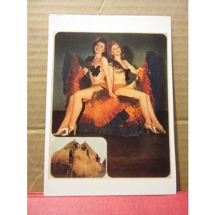 THE WINDMILL THEATRE GIRLS, VICTORIA AND ALBERT MUSEUM unused postcard /