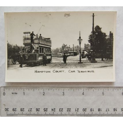 Photo London Tram at Hampton Court Car Terminus - nice street scene