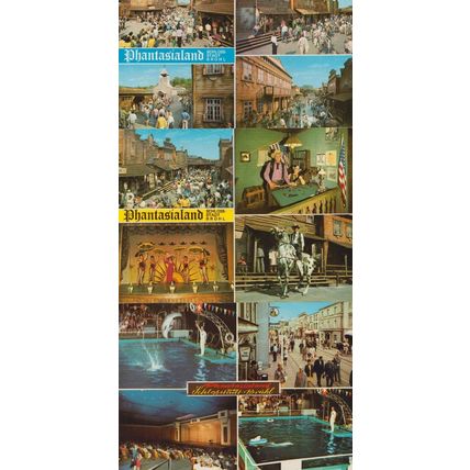Phantasialand Performing Dolphins Puppet Show Cabaret 3x German 1970s Postcard s
