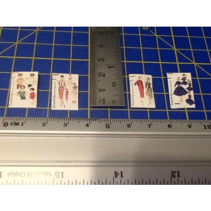 Sewing Patterns 1950/60 Pack 1:12th scale miniature