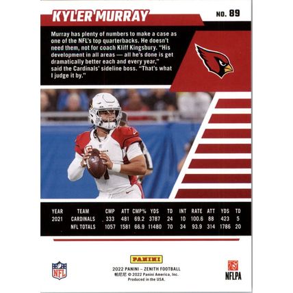 2022 Zenith Football Kyler Murray
