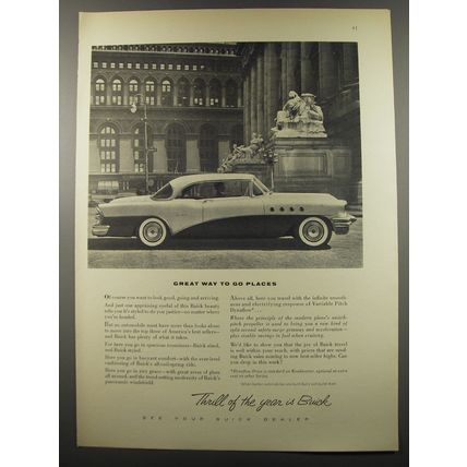 1955 Buick Cars Ad - Great way to go places