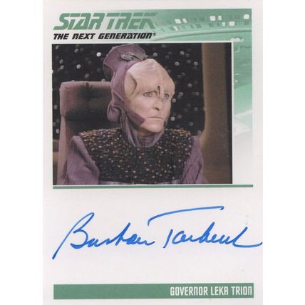 Barbara Tarbuck Star Trek Hand Signed Rare Autograph Card Photo