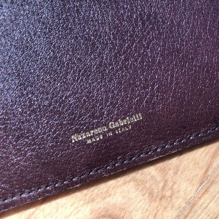 Nazareno GABRIELLI Brown Leather Pouch For Note Pad Or Phone Case Protector