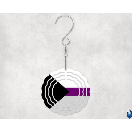 Demisexual Pride Flag 3 inch Wind Spinner LGBTQIA+ Community Gift Birthday