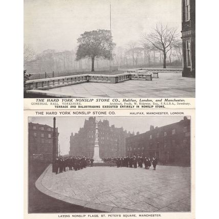 The Hard York Nonslip Stone Co Military Band Manchester 2x Old Postcard s