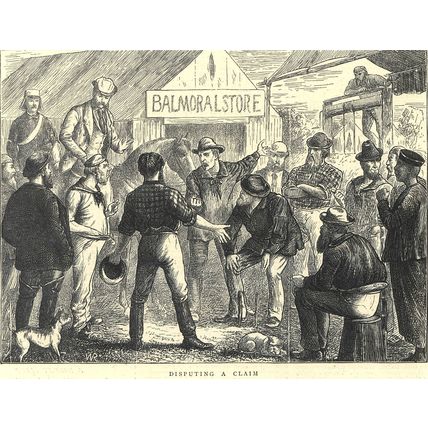 SKETCHES IN AUSTRALIA - GREAT BOURKE STREET, MELBOURNE 1872 VICTORIAN ENGRAVINGS