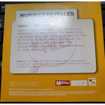 Mummies Revealed DVD Promo The Daily Mirror Mystery Files Discovery