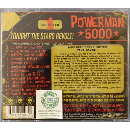 POWERMAN 5000 TONIGHT THE STARS REVOLT MUSIC CD