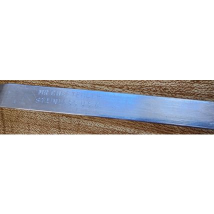 Mr Cheftender 2 Stainless Steel Long Wood Handled Grilling Tools + 1 Other